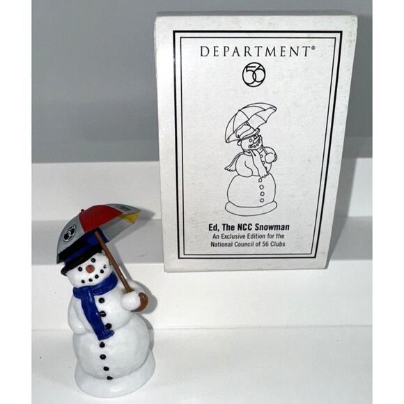 Dept 56 Ed The NCC Snowman Special Edition 06349 Profiles New Christmas Gift - Picture 1 of 5